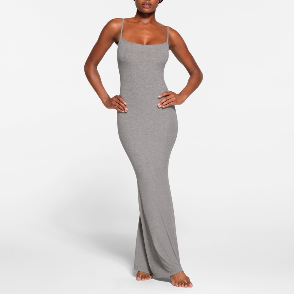 Skims Long Slip Dress